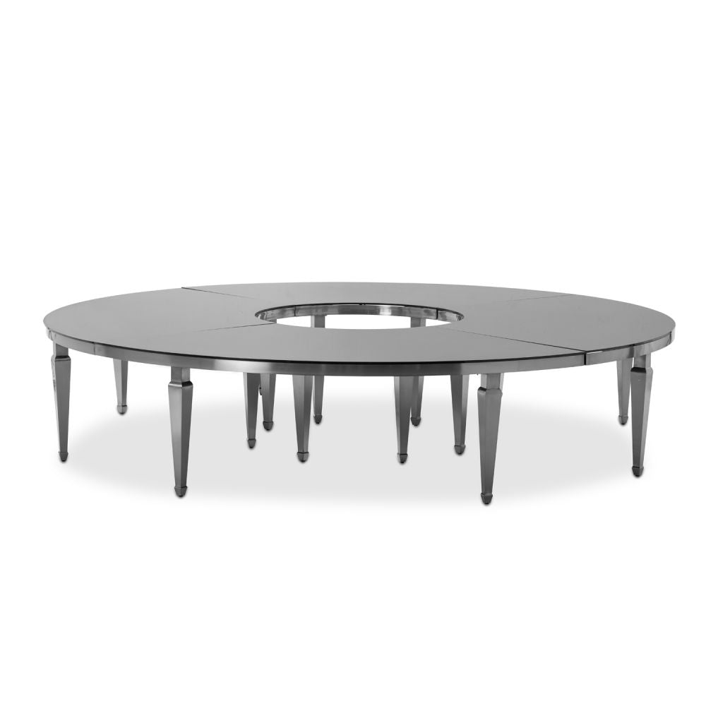 Silver Donut Table