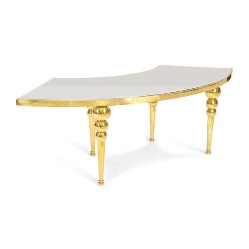 Gold Serpentine Table