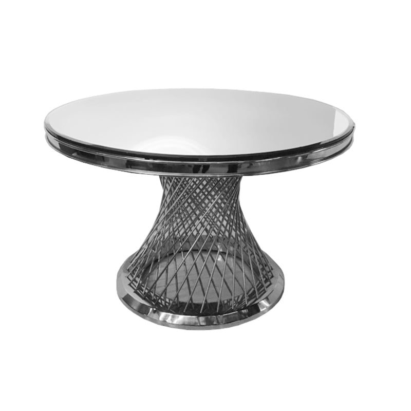 Silver Spiral Table 72"